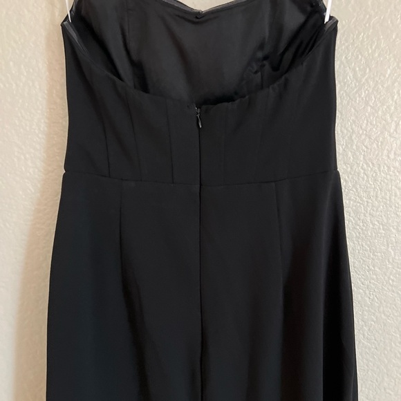 NWOT Passionate Admiration Black Strapless Bustier Maxi Dress - Picture 5 of 7